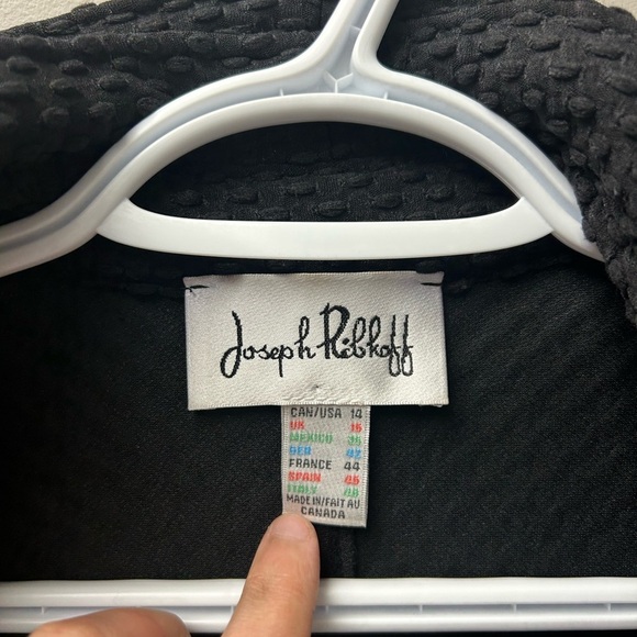 Joesph Ribkoff Women’s Black Light Button Up Jacket - Picture 5 of 6